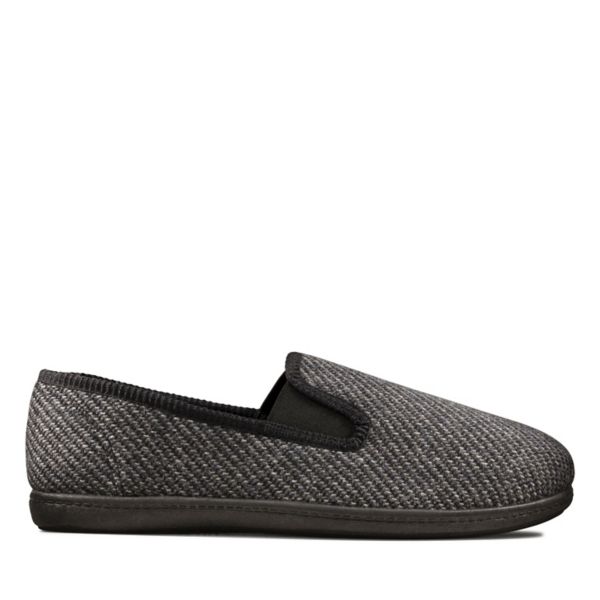 Clarks Mens King Twin Slippers Grey | USA-3019876